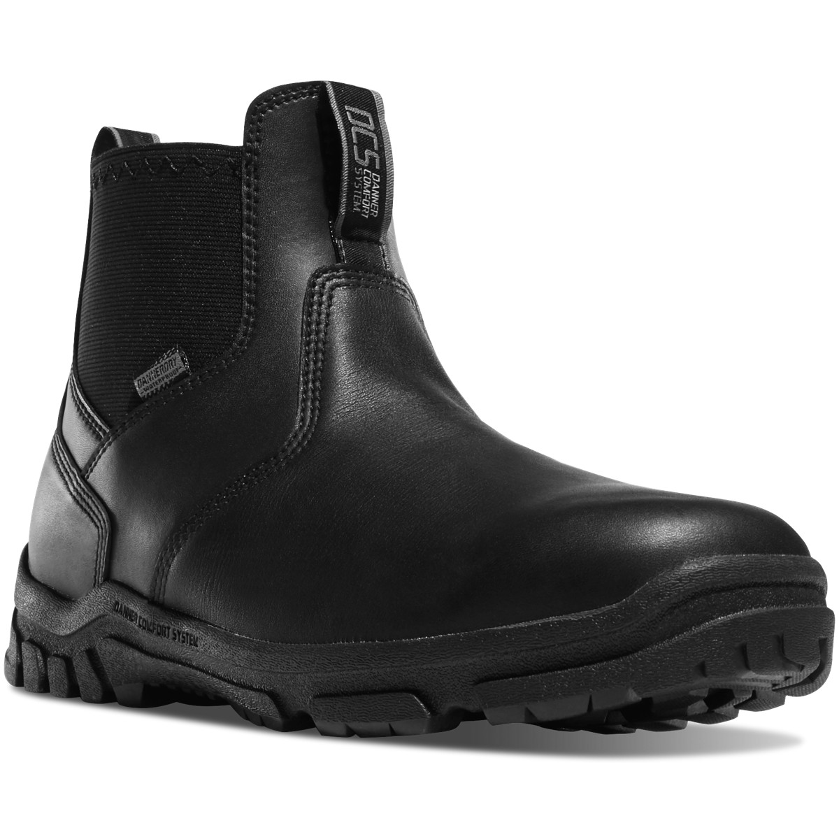 Botas Tacticas Danner Hombre Mexico - Lookout Station Office Composite Toe Negros - UMBVX3025